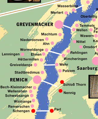 Karte Dreiländereck