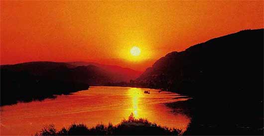 Sonnenuntergang Mosel