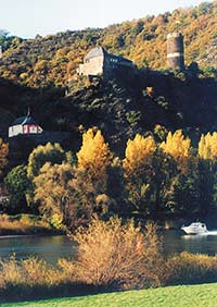 Die Burg der Ortschaft Burgen