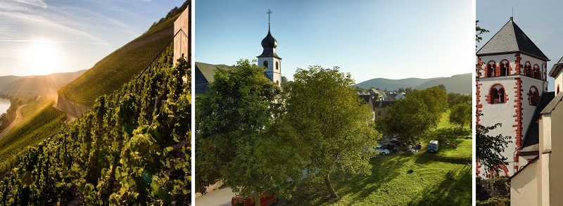 Brauneberg, wärmster Ort der Mittelmosel