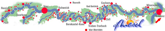 Karte Mosel