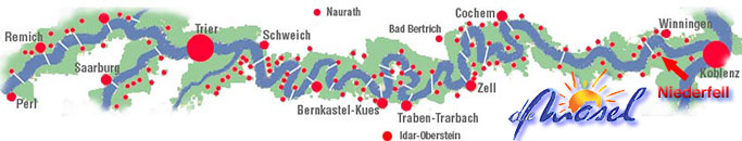 Karte Mosel mit Niederfell