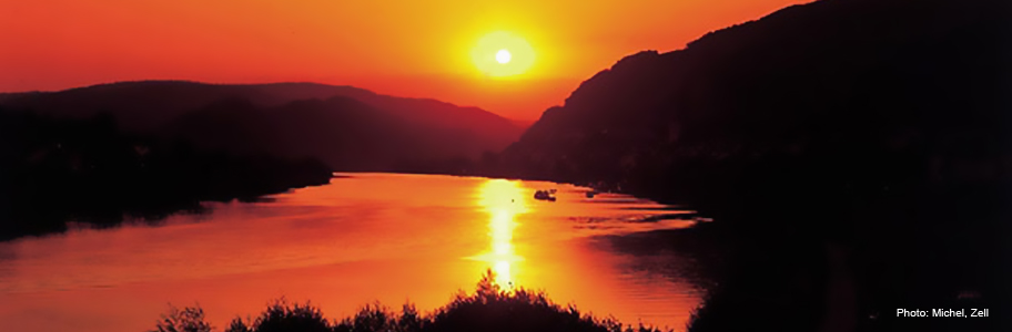 Sonnenuntergang Zell, Mosel